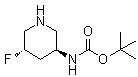 structure of CAS# 1593969-81-3, N-[(3S,5S)-5-氟-3-哌啶基]氨基甲酸叔丁酯