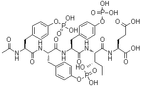 CAS # 159439-85-7, N-Acetyl-O-phosphono-L-tyrosyl-O-phosphono-L-tyrosyl-O-phosphono-L-tyrosyl-L-isoleucyl-L-glutamic acid