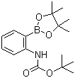 structure of CAS# 159624-15-4, 2-Boc-aminophenylboronic acid pinacol ester