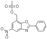CAS 登录号：1597402-23-7, 5-硝基-2-苯基-7-苯并恶唑甲醇甲烷磺酸酯