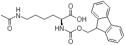 structure of CAS# 159766-56-0, Fmoc-N'-乙酰基-L-赖氨酸