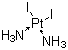 顺式二氨二碘化铂(II)分子结构 (CAS 15978-93-5)