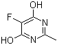 structure of CAS# 1598-63-6, 5-Fluoro-2-methylpyrimidine-4,6-diol