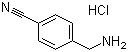 structure of CAS# 15996-76-6, 4-(Aminomethyl)benzonitrile hydrochloride