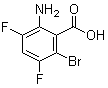 structure of CAS# 1602151-62-1, 2-氨基-6-溴-3,5-二氟苯甲酸