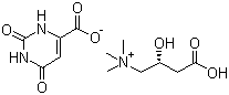 CAS 登录号：160468-17-7, 左旋肉碱乳清酸盐, (R)-(3-羧基-2-羟丙基)三甲铵乳清酸盐