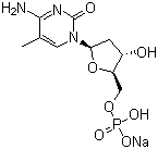 CAS # 160509-70-6, 2'-Deoxy-5-methyl-5'-cytidylic acid monosodium salt
