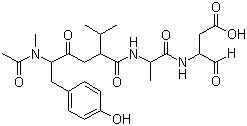 CAS # 160806-26-8, Acetyl-(N-methyl)tyrosyl-valyl-alanyl-aspartal, N-Acetyl-N-methyl-Tyr-Val-Ala-Asp-al