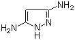structure of CAS# 16082-33-0, 3,5-二氨基吡唑
