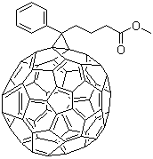 structure of CAS# 160848-21-5, 2alpha-苯基-1,2(2alpha)-高[5,6]富勒烯-C60-lh-2alpha-丁酸甲酯