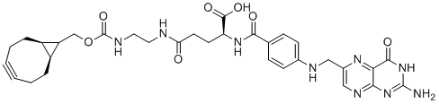 structure of CAS# 1608495-96-0, 叶酸酯-酰胺基-C2-胺-内-环丙烷环辛炔