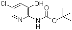 structure of CAS# 1609402-46-1, N-(5-氯-3-羟基-2-吡啶基)氨基甲酸叔丁酯