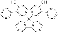 CAS # 161256-84-4, 9,9-Bis(4-hydroxy-3-phenylphenyl)fluorene, 5,5''-(9H-Fluoren-9-ylidene)bis[[1,1'-biphenyl]-2-ol], BOPPF, Bis(o-phenylphenol)fluorene