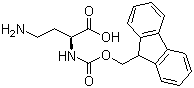 structure of CAS# 161420-87-7, Fmoc-L-2,4-二氨基丁酸