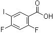 structure of CAS# 161531-51-7, 2,4-Difluoro-5-iodobenzoic acid