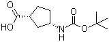CAS # 161660-94-2, (1R,3S)-Boc-3-aminocyclopentane-1-carboxylic acid