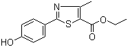 structure of CAS# 161797-99-5, Ethyl 2-(4-hydroxyphenyl)-4-methylthiazole-5-carboxylate