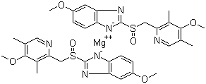 structure of CAS# 161973-10-0, 埃索美拉唑镁