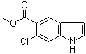 structure of CAS# 162100-83-6, 6-氯吲哚-5-羧酸甲酯