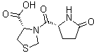 structure of CAS# 162148-15-4, [S-(R*,S*)]-3-[(5-氧代-2-吡咯烷基)羰基]-4-噻唑烷羧酸