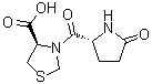 structure of CAS# 162148-17-6, [R-(R*,R*)]-3-[(5-氧代-2-吡咯烷基)羰基]-4-噻唑烷羧酸
