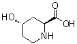 trans-4-Hydroxy-2-piperidinecarboxylic acid molecular structure (CAS 1622-20-4)