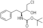 structure of CAS# 162536-40-5, (2R,3S)-3-(tert-Butoxycarbonylamino)-1-chloro-2-hydroxy-4-phenylbutane