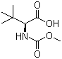 structure of CAS# 162537-11-3, Methoxycarbonyl-L-tert-leucine