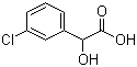 间氯扁桃酸分子结构 (CAS 16273-37-3)