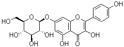 structure of CAS# 16290-07-6, Kaempferol 7-O-glucoside