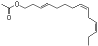 structure of CAS# 163041-94-9, (3E,8Z,11Z)-3,8,11-Tetradecatrien-1-yl acetate