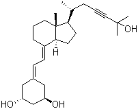 CAS # 163217-09-2, Inecalcitol, (7E)-19-Nor-9,10-seco-14b-cholesta-5,7-dien-23-yne-1a,3b,25-triol
