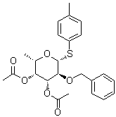 CAS # 1632312-32-3, 4-Methylphenyl 6-deoxy-2-O-(phenylmethyl)-1-thio-beta-L-galactopyranoside 3,4-diacetate