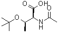 structure of CAS# 163277-80-3, N-乙酰基-O-(叔丁基)-L-苏氨酸