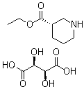 CAS # 163343-71-3, Ethyl (3S)-nipecotate D-tartrate, (3S)-3-Piperidinecarboxylic acid ethyl ester (2S,3S)-2,3-dihydroxybutanedioate