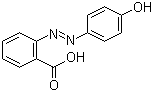 structure of CAS# 1634-82-8, 2-(对羟基苯偶氮)苯甲酸