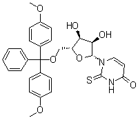structure of CAS# 163496-06-8, 5'-O-[二(4-甲氧基苯基)苯基甲基]-2-硫代尿苷