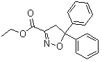 structure of CAS# 163520-33-0, 4,5-二氢-5,5-二苯基-3-异恶唑羧酸乙酯