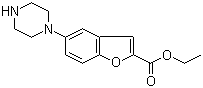 structure of CAS# 163521-20-8, 5-(哌嗪-1-基)苯并呋喃-2-羧酸乙酯