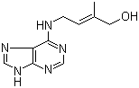 CAS # 1637-39-4, trans-Zeatin, (E)-2-Methyl-4-(1H-purin-6-ylamino)-2-buten-1-ol, trans-6-(4-Hydroxy-3-methylbut-2-enylamino)purine