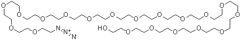 CAS 登录号：1637297-21-2, 59-叠氮基-3,6,9,12,15,18,21,24,27,30,33,36,39,42,45,48,51,54,57-十九氧杂五十九烷-1-醇