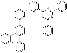 CAS 登录号：1638271-85-8, 2,4-二苯基-6-[3'-(2-苯并菲基)[1,1'-联苯]-3-基]-1,3,5-三嗪