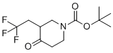 CAS 登录号：1638763-75-3, 叔-丁基4-氧代-3-(2,2,2-三氟乙基)-哌啶-1-羧酸酯