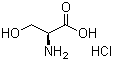 structure of CAS# 16428-75-4, L-丝氨酸盐酸盐