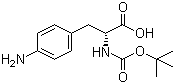 structure of CAS# 164332-89-2, Boc-4-氨基-D-苯丙氨酸