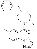 CAS # 1644457-29-3, [(7S)-Hexahydro-7-methyl-4-(phenylmethyl)-1H-1,4-diazepin-1-yl][5-methyl-2-(2H-1,2,3-triazol-2-yl)phenyl]methanone