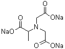 structure of CAS# 164462-16-2, N,N-二(羧甲基)丙氨酸三钠盐