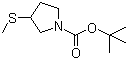 CAS 登录号：164666-07-3, 3-(甲硫基)-1-吡咯烷羧酸叔丁酯
