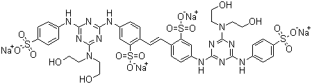 structure of CAS# 16470-24-9, Fluorescent Brightener 220