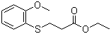 CAS # 164979-75-3, 3-[(2-Methoxyphenyl)thio]propanoic acid ethyl ester